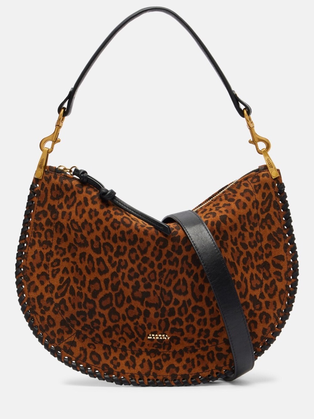 Isabel Marant Oskan Soft leather-trimmed leopard-print suede shoulder bag $1,350 - Picture 5 of 10